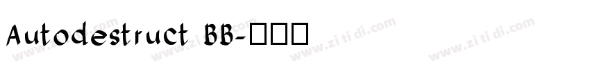 Autodestruct BB字体转换
